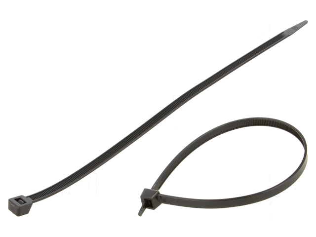 Kabelbinder; L: 292mm; W: 7,6mm; polyamide; 540N; zwart; 100st. Kabelbinder; L: 292mm; W: 7,6mm; polyamide; 540N; zwart; 100st.
